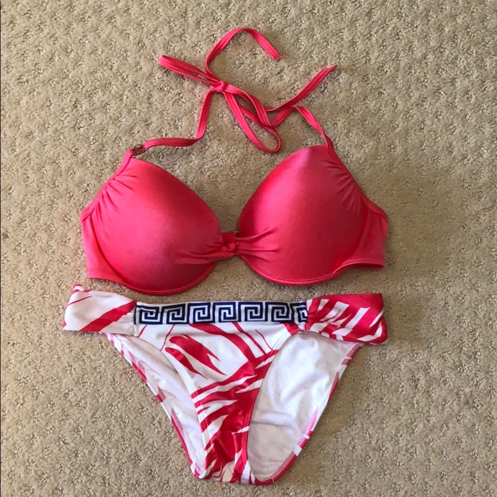 Victoria’s Secret Swim Coral Bikini Set (34D/S)